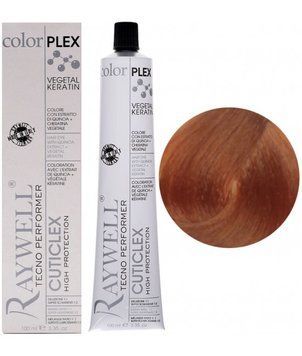 Крем фарба для волосся Raywell Color Plex Hair With Extract 9.4 Дуже світлий мідний блондин 100 мл 2223850572 фото