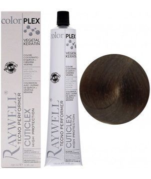 Крем фарба для волосся Raywell Color Plex Hair With Extract 7.03 Амбер 100 мл 2218377098 фото