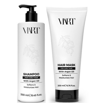 Набір для догляду за кучерявим волоссям VIART: Шампунь For Curly Hair 250мл та Маска For Curly Hair 200мл для збереження природної пружності локонів 25243698 фото