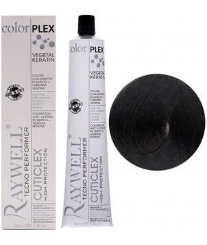 Крем фарба для волосся Raywell Color Plex Hair Dye With Quinoa Extract + Vegan Keratin 4.03 Темний тютюн 100 мл 2212949725 фото