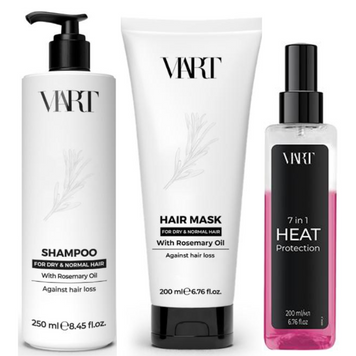 Набор против выпадения и для восстановления волос VIART Against Hair Loss: Шампунь 250мл Маска 200мл и Термозащита 7в1 Heat Protection 200мл 23014783 фото