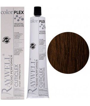 Крем для волосся Raywell Color Plex Hair Dye With Quinoa Extract + Vegan Keratin 4.1 Середній коричневий 2212983907 фото