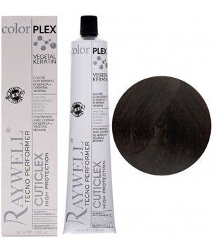 Крем фарба для волосся Raywell Color Plex Hair Dye With Quin Extract 5.00 Світлий інтенсивний коричневий 100 мл 2213408154 фото