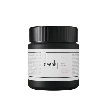 Протеиновая маска-подложка для уменьшения степени повреждения волос deeply protein basic mask 50 мл 37265897 фото