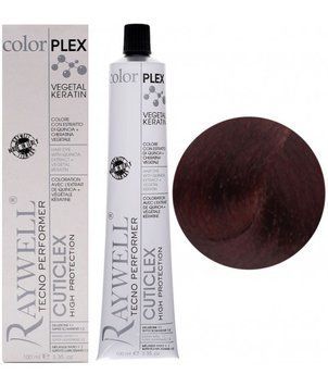 Крем для волосся Raywell Color Plex Hair With Extract 5М Світлий коричневий баклажан 100 мл 2213477606 фото