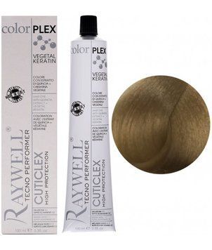 Крем фарба для волосся Raywell Color Plex Hair With Extract 8.3 Світлий золотистий блондин 100 мл 2221212511 фото