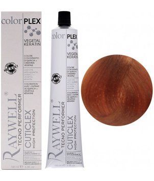 Крем фарба для волосся Raywell Color Plex Hair With Extract 8.4 Світлий мідний блондин 100 мл 2221232189 фото