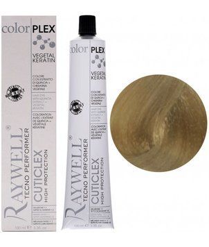 Крем фарба для волосся Raywell Color Plex Hair With Extract 8.31 Світлий золотистий попелястий блондин 100 мл 2221384407 фото